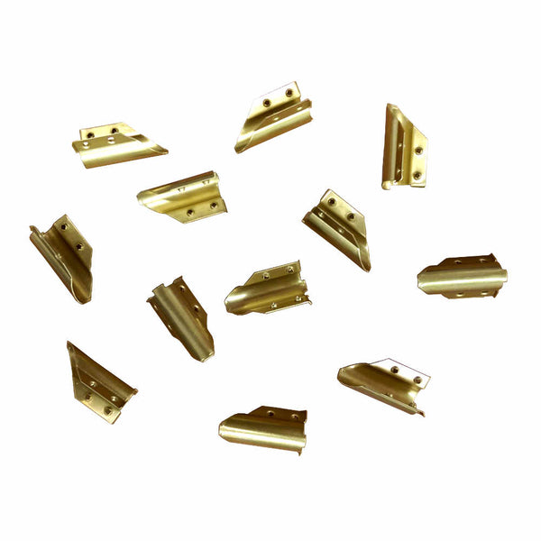 Ettore Brass End Clips (One Dozen)